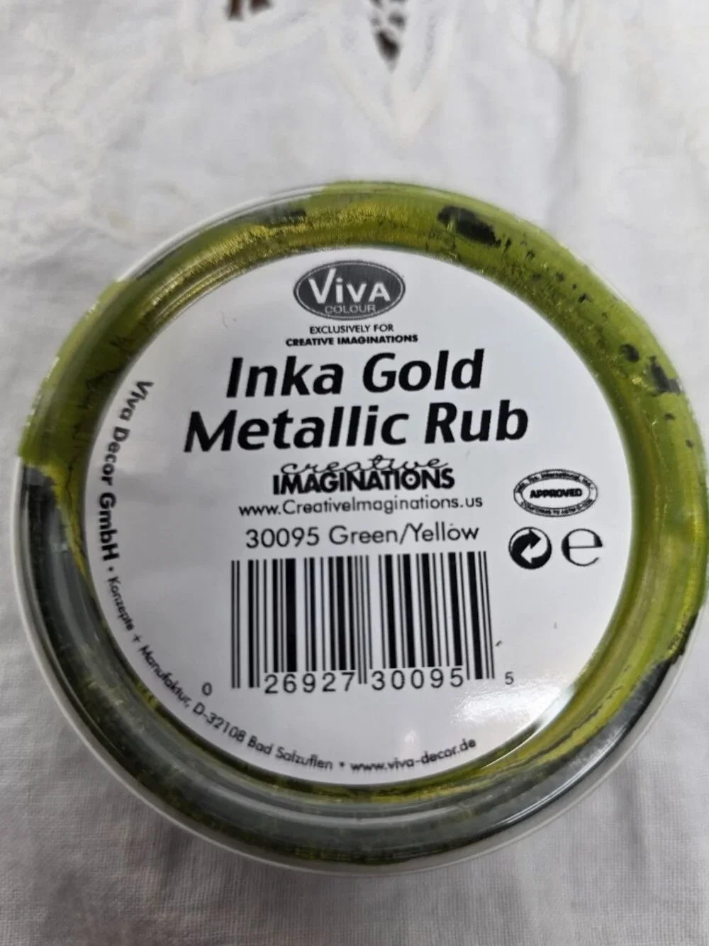 Lot of 3 Inka Gold Metallic Rub 1 Base Coat 2 Rubs Violet Green Blue Viva Colour